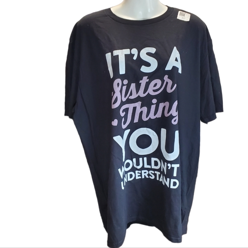 ITS A SISTER THING graphic t shirt XL